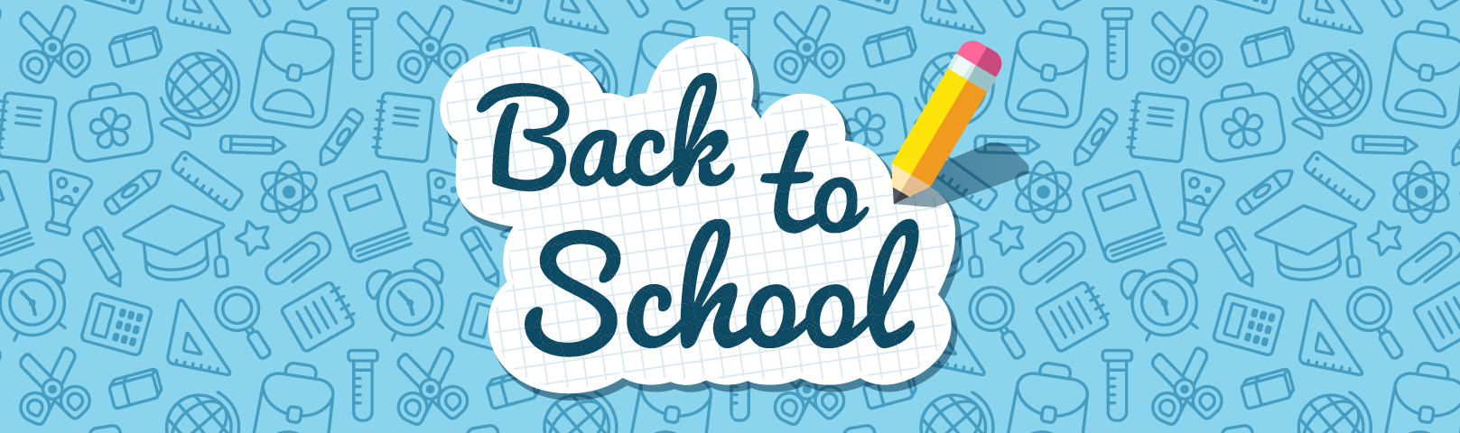 Back to School handwriting by a pencil